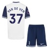 Original Trikotsatz Tottenham Hotspur Van De Ven 37 Heimtrikot 2024-25 Für Kinder